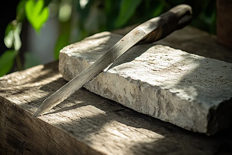 piedra para afilar machetes